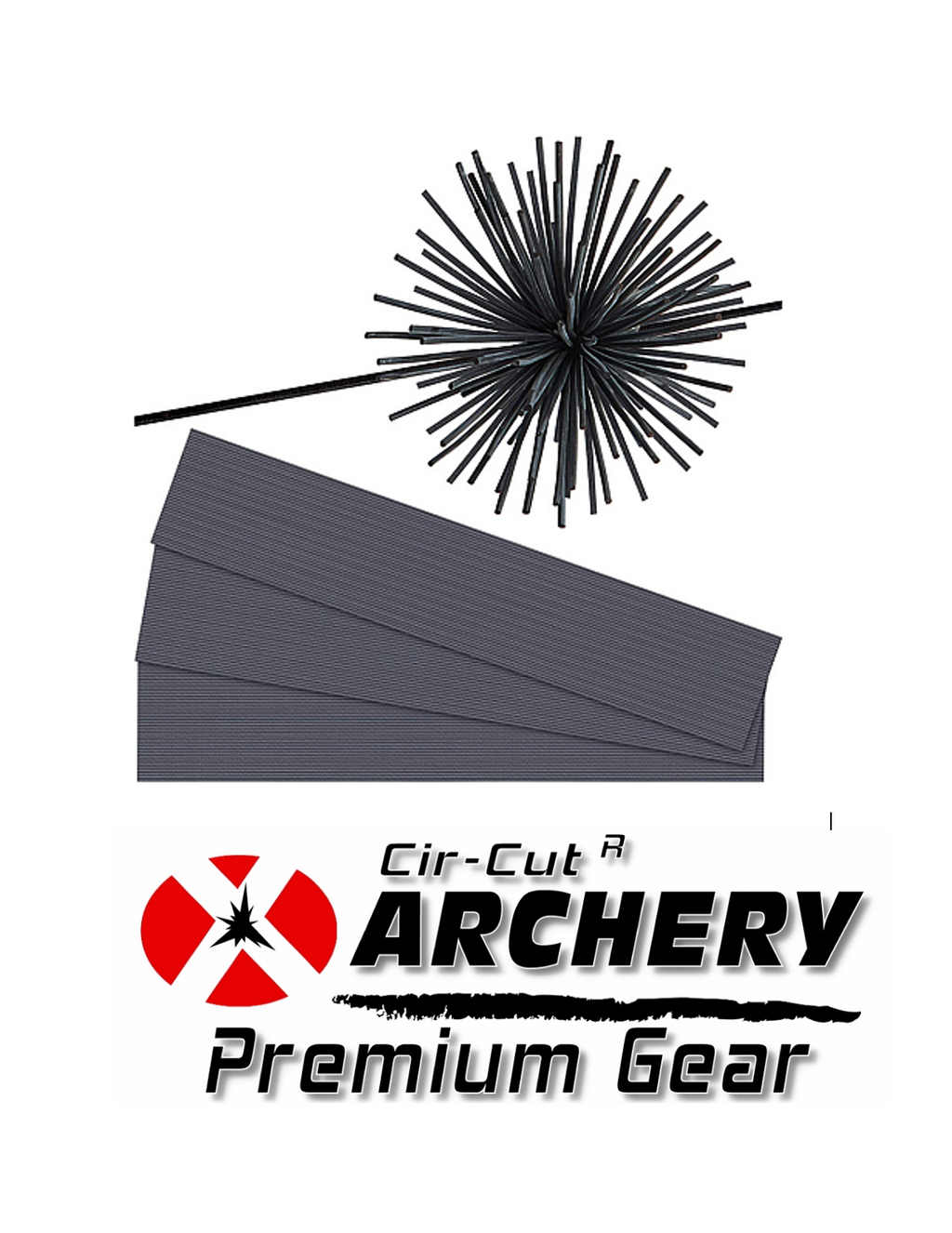 CIR-CUT RUBBER WHISKER BOW STRING SILENCERS - MADE IN USA